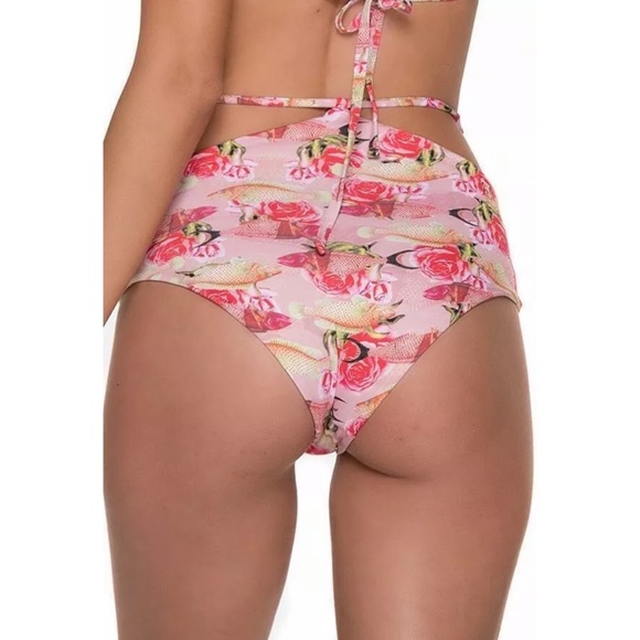 NWT MALAI SWIMWEAR $70 Reversible Bikini Bottom - Picture 2 of 4